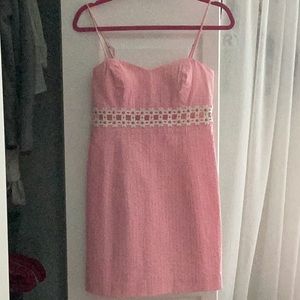 Lilly Pulitzer Pink Pin Strip Sundress